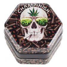 CHAMP HIGH GRNDER PLASTICA SKULL VARIE GRAFICHE 68MM   40506247