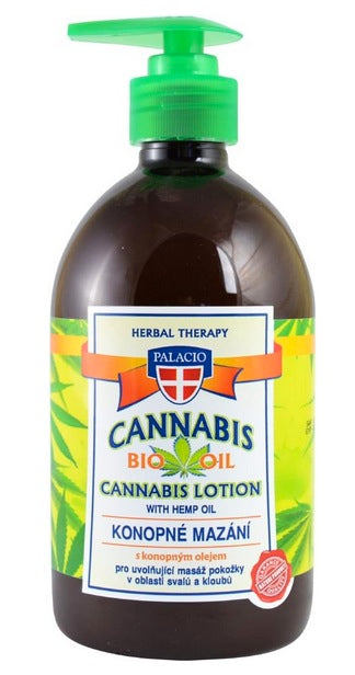 LOZIONE MASSAGGIO+EROGATORE 5% CANNABIS Bio Oil 500ML